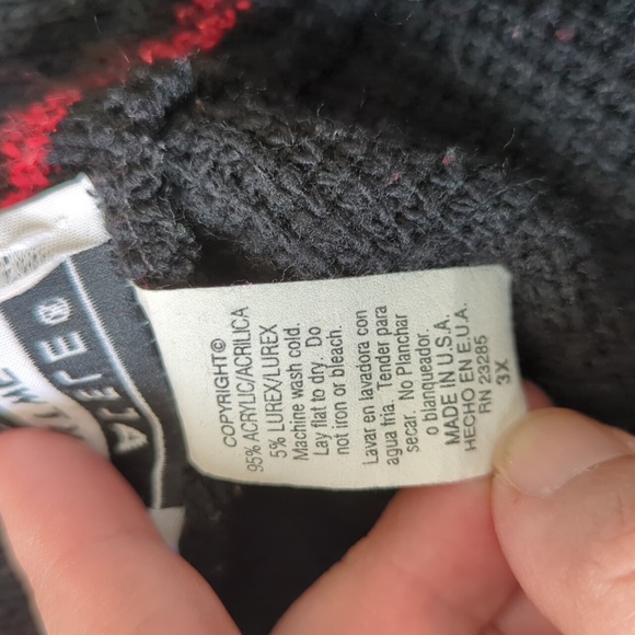 Adele knitwear vintage Christmas sweater size 3X - Picture 13 of 13